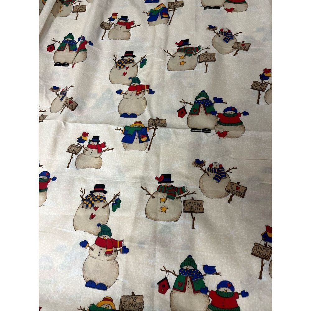 Retro snowman fabric from Textile Art